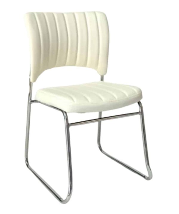 כיסא חדר המתנה דגם מאיה צבע קרם