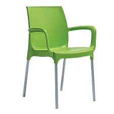 כסא אורח דגם סול צבע ירוק עם ידיות