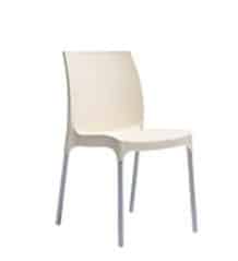 כסא אורח דגם סולו צבע לבן