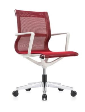 כיסא חדר ישיבות דגם Kinetic White Frame מבית ריהוט משרדי רונן גינת.